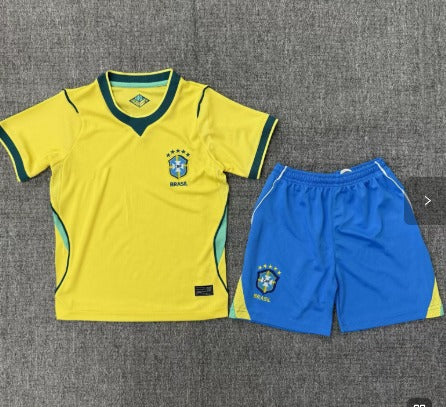 Camisa + Bermuda Infantil Seleção Brasileira NK I Torcedor 2026/2027